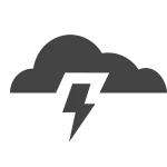 Cloud Thunder SVG Icon